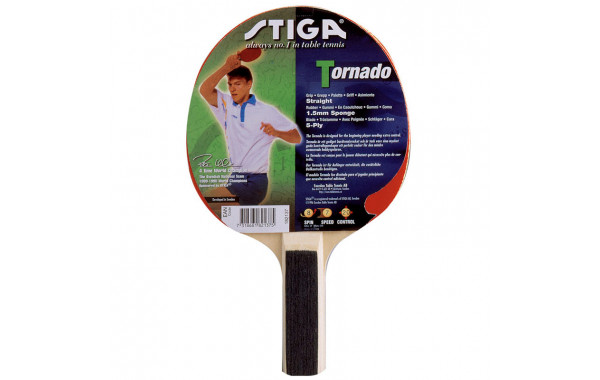 Ракетка для настольного тенниса Stiga Tornado 182137 одобренная ITTF 600_380