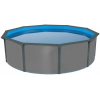 Морозоустойчивый бассейн круглый 360x130см Poolmagic Anthracite  комплект оборудования Premium 550009