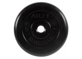 Диск обрезиненный d31мм MB Barbell Atlet 5кг черный MB-AtletB31-5