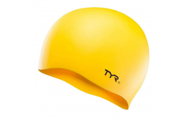 Шапочка для плавания TYR Wrinkle Free Silicone Cap LCS-720 желтый 600_380