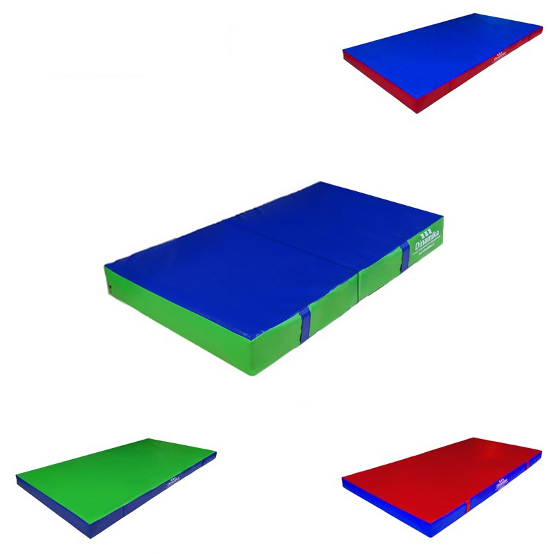 Мат гимнастический 100х50х10см винилискожа складной в 2 сложения (ппу) Dinamika ZSO-001263 800_800