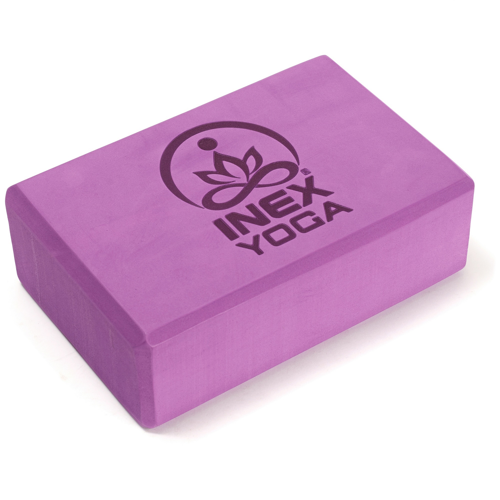 Блок для йоги 23x15x7см Inex EVA Yoga Block 3" YGBK3-PL сливовый 2000_2000