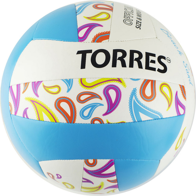 Мяч волейбольный пляжный Torres Beach Sand Blue V32095B, р.5 800_800