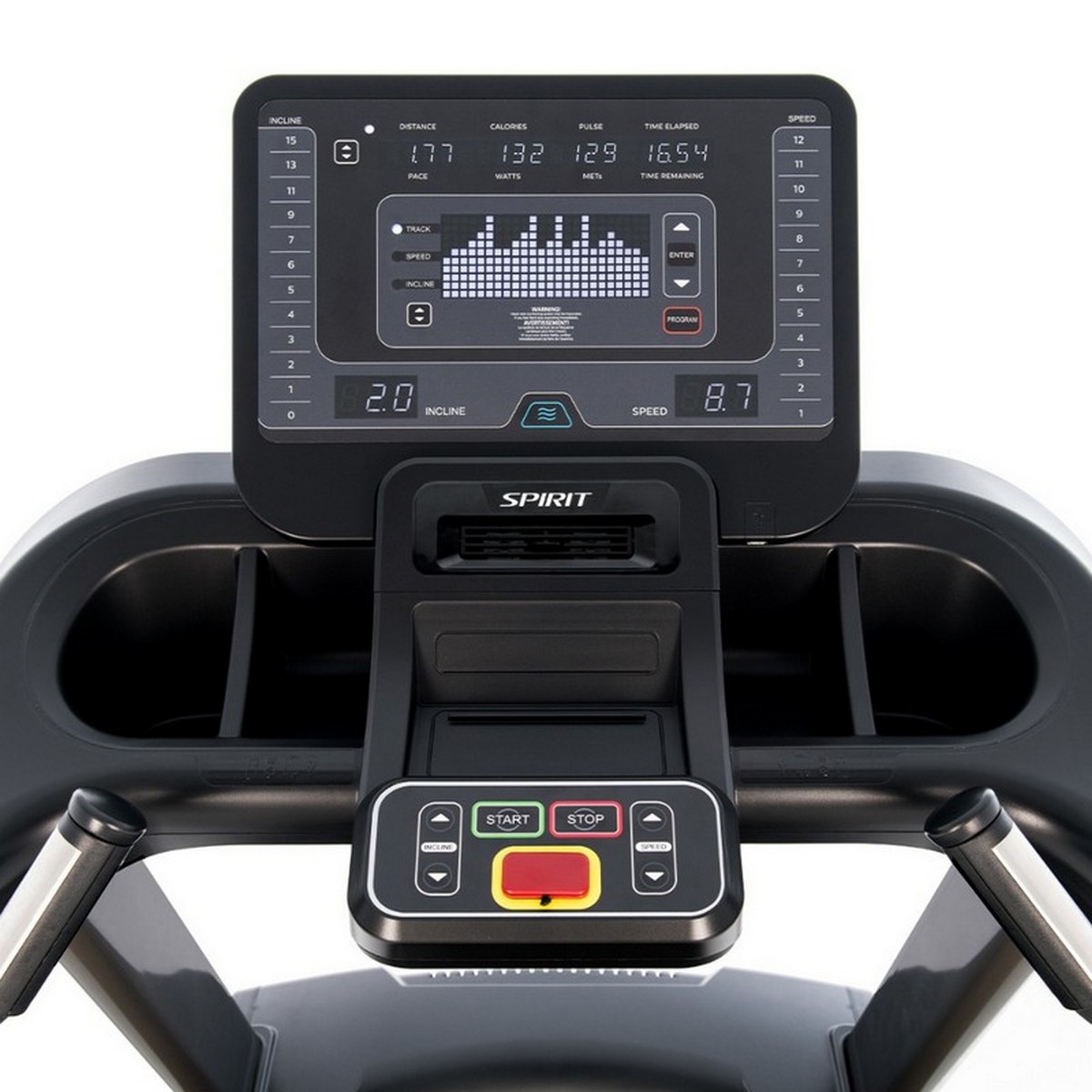 Беговая дорожка Spirit Fitness CT850+ Graphite gray 1200_1200