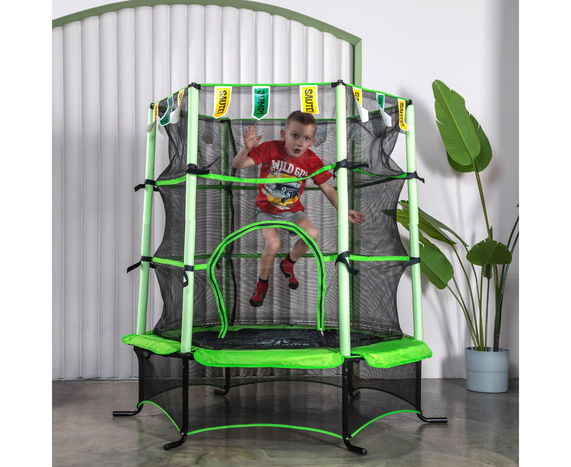 Батут DFC Jump kids 55" (137см) 55INCH-JD-G светло-зеленый 1834_1500