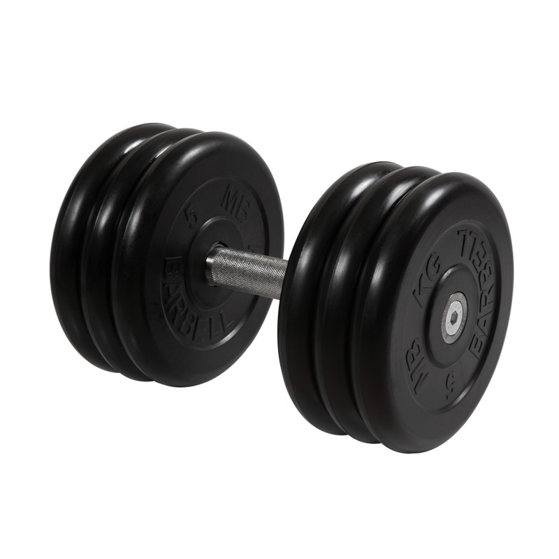 Гантель Профи с вращающейся ручкой, 31 кг MB Barbell MB-FdbM-B31 800_800