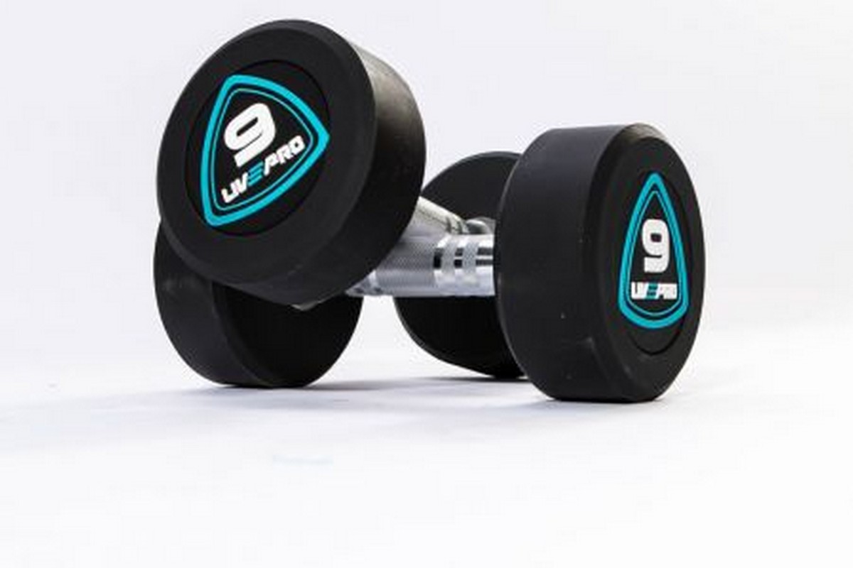 Гантели в уретане 1 кг Live Pro Studio Dumbbells LP8075-01 1200_800