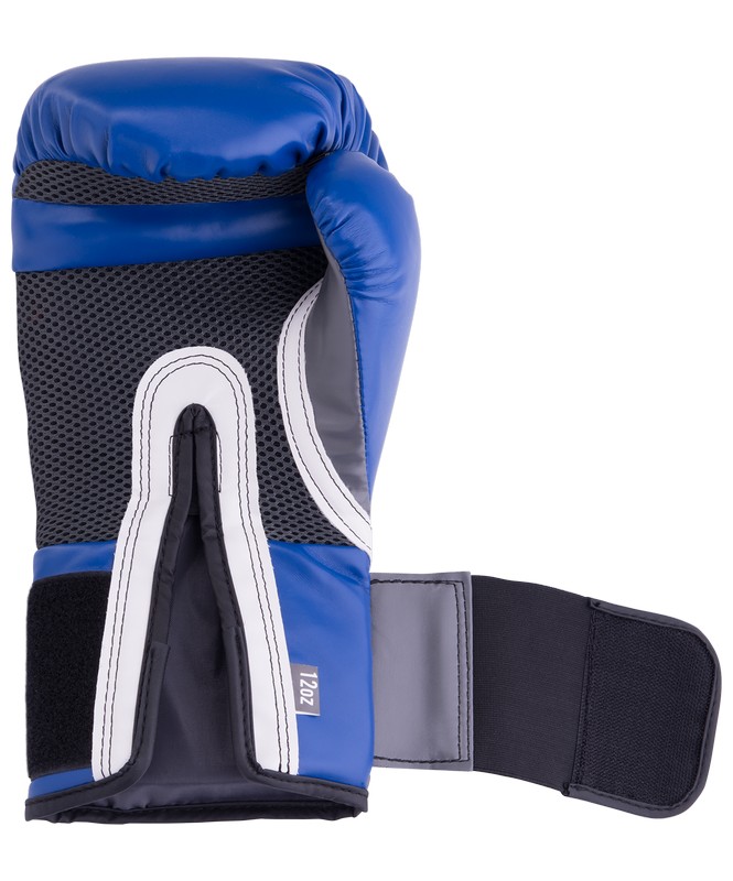 Перчатки боксерские Everlast Pro Style Elite 2212E, 12oz, к/з, синий 665_800